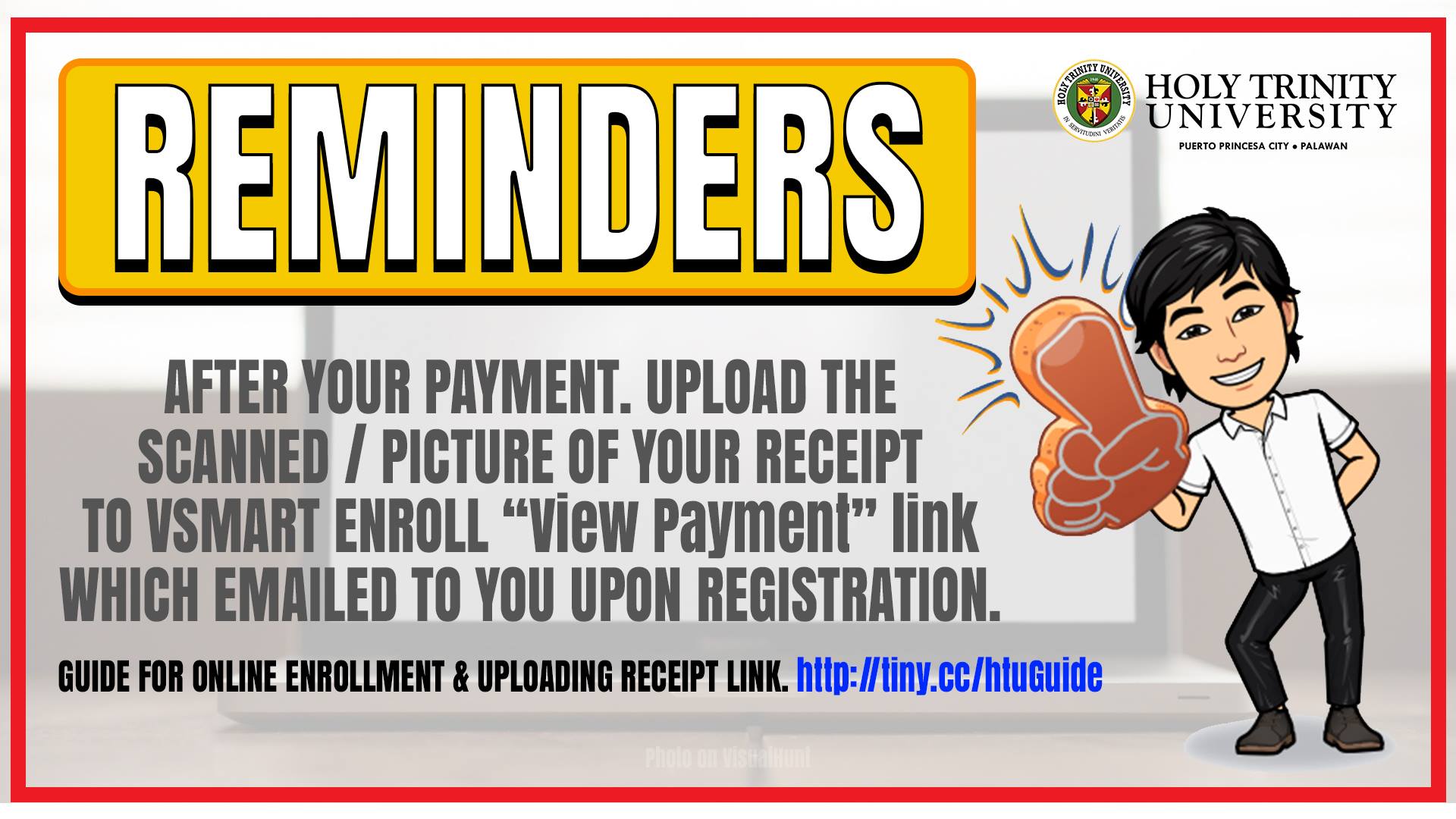 Reminder to all enrollees