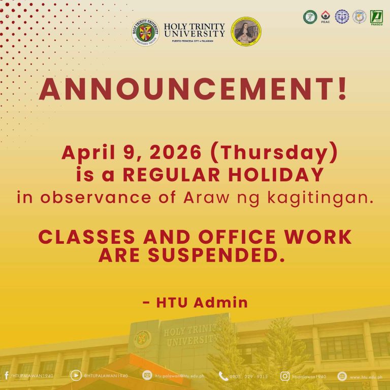 ANNOUNCEMENT : HOLIDAY