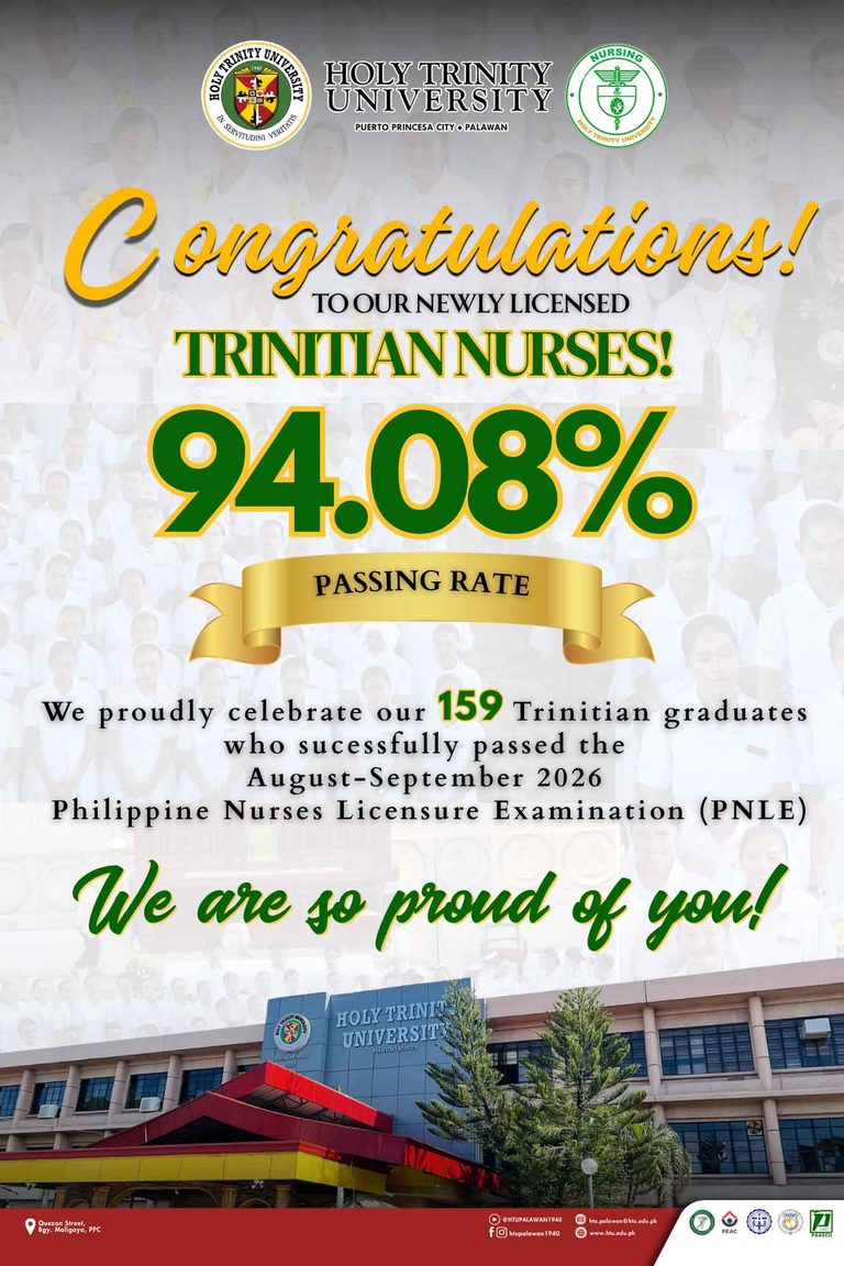 Congratulations, Trinitian Nurses!